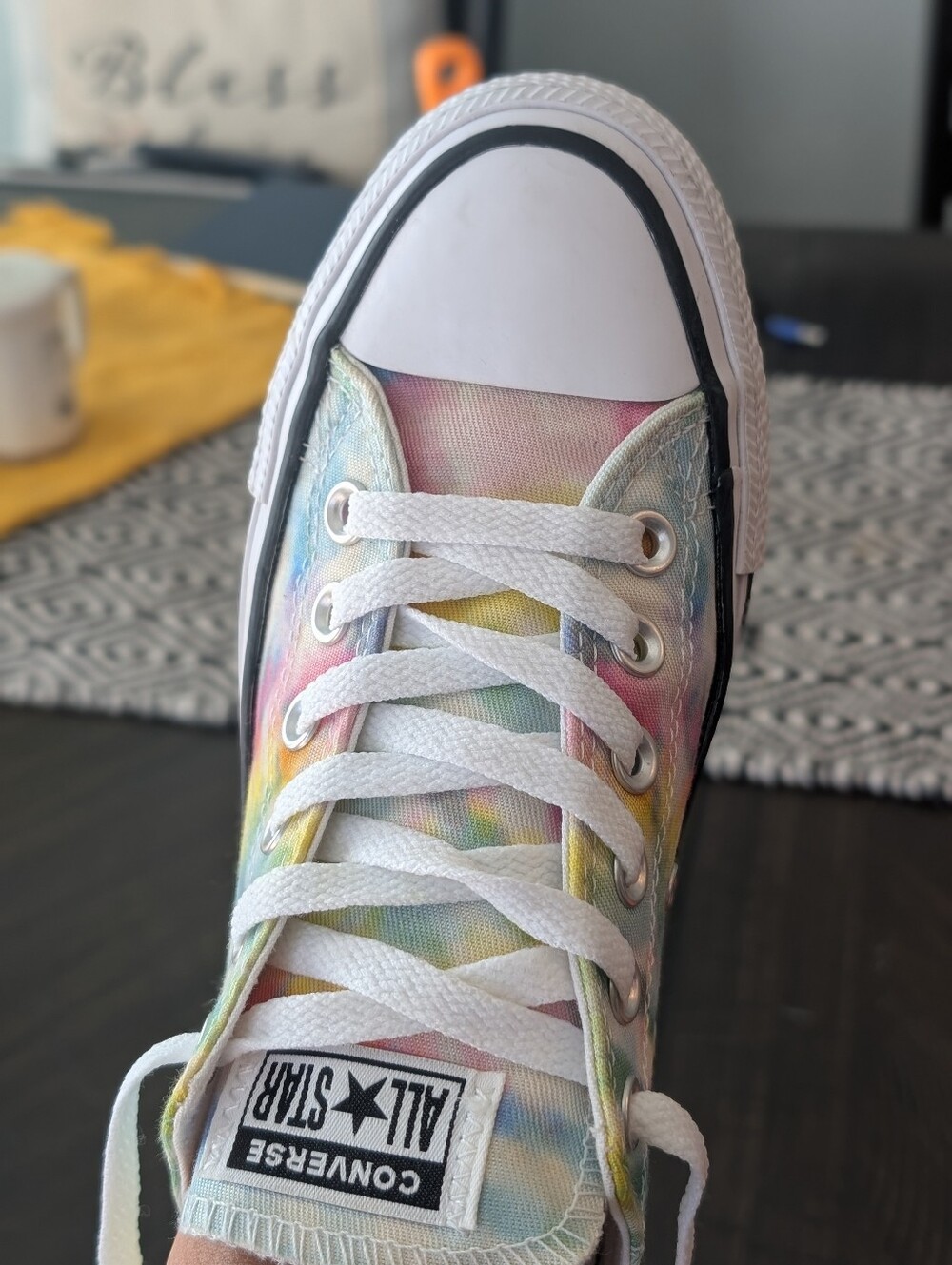 Converse Low Top All Star Multi Color Tie-dye Size 7 Sneakers - Picture 3 of 8